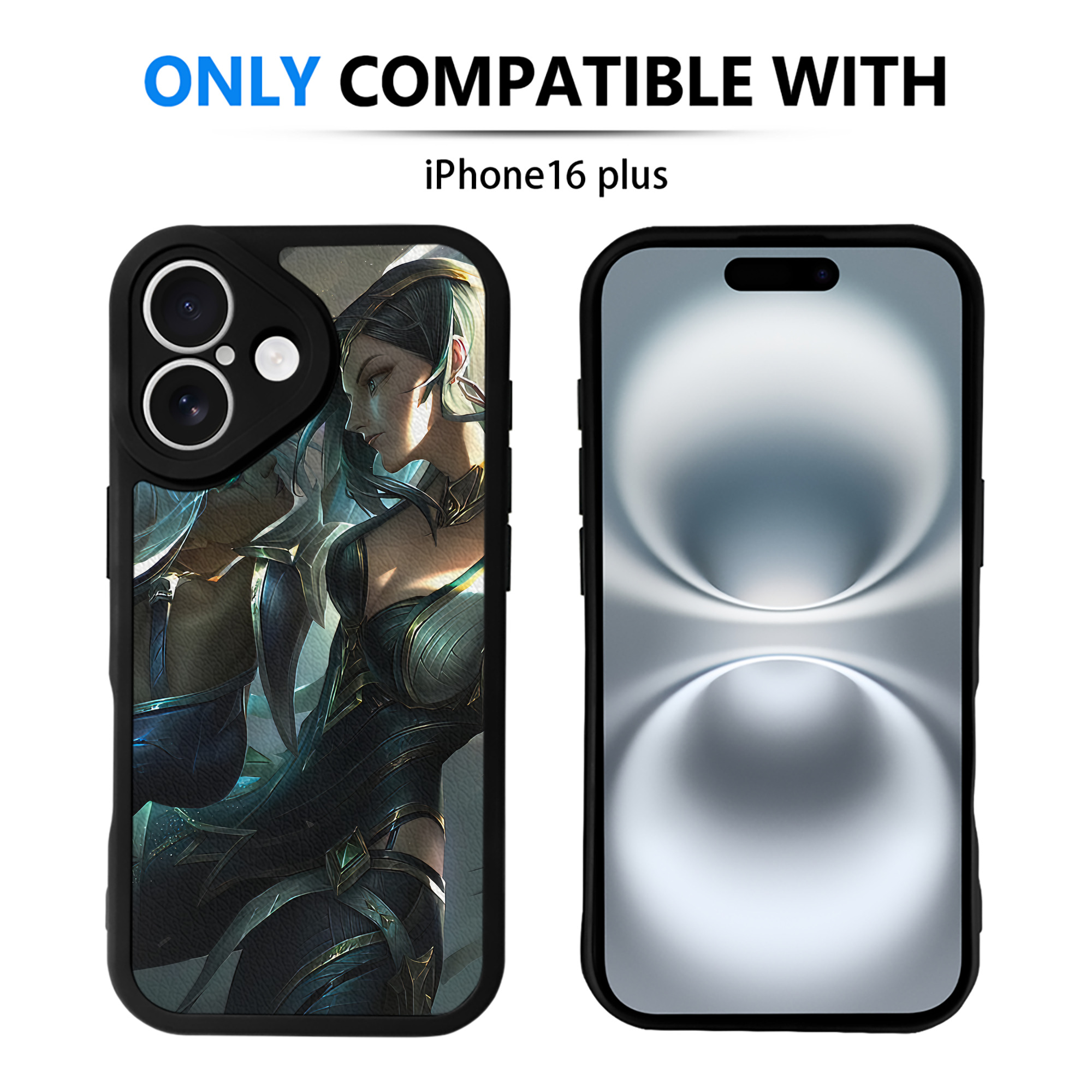 （画像用） リーグ・オブ・レジェンド League of Legends LOL 【iPhone 16シリーズ対応】シリコンスマホケース（レザー調） 材質：シリコン